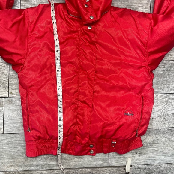 Vintage 1980s Bogner Women's Goose Down Ski Jacket Size 8 Red Made in USA. - Picture 6 of 13